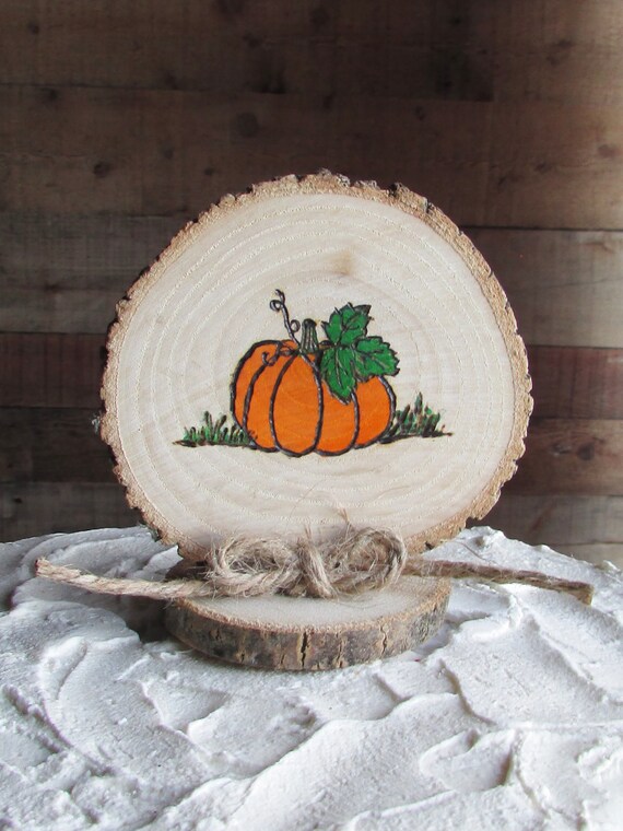 Pumpkin Cake Topper Fall Cake Topper Personalized Wood Slice Birthday Baby Shower Our Little Pumpkin is One Party Patch Fall Harvest Orange Il_570xn