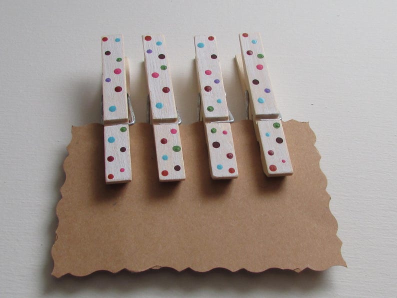 Polka Dot Clothespins Cute Clothespins Clothespin Etsy
