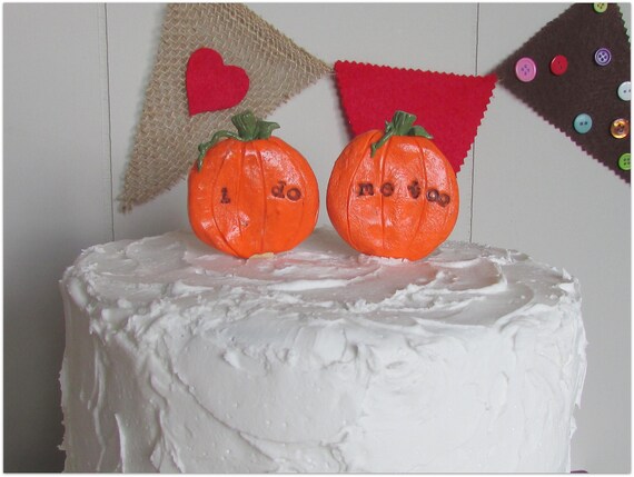 Pumpkin Wedding Cake Topper, Fall Wedding Cake Topper, Fall Wedding, Pumpkin Wedding, I Do Me Too Pumpkins, I Do Me Too Cake Topper,Pumpkins Il_570xn