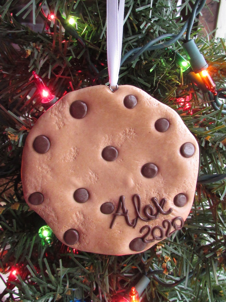 Personalized Cookie Ornament Personalized Chocolate Chip Etsy