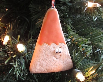 Nacho Cheese Christmas Ornament, Chips & Salsa Ornament Tortilla Chips Nachos Charm Funny Food Ornament Food Ornament Mexican Food Ornament
