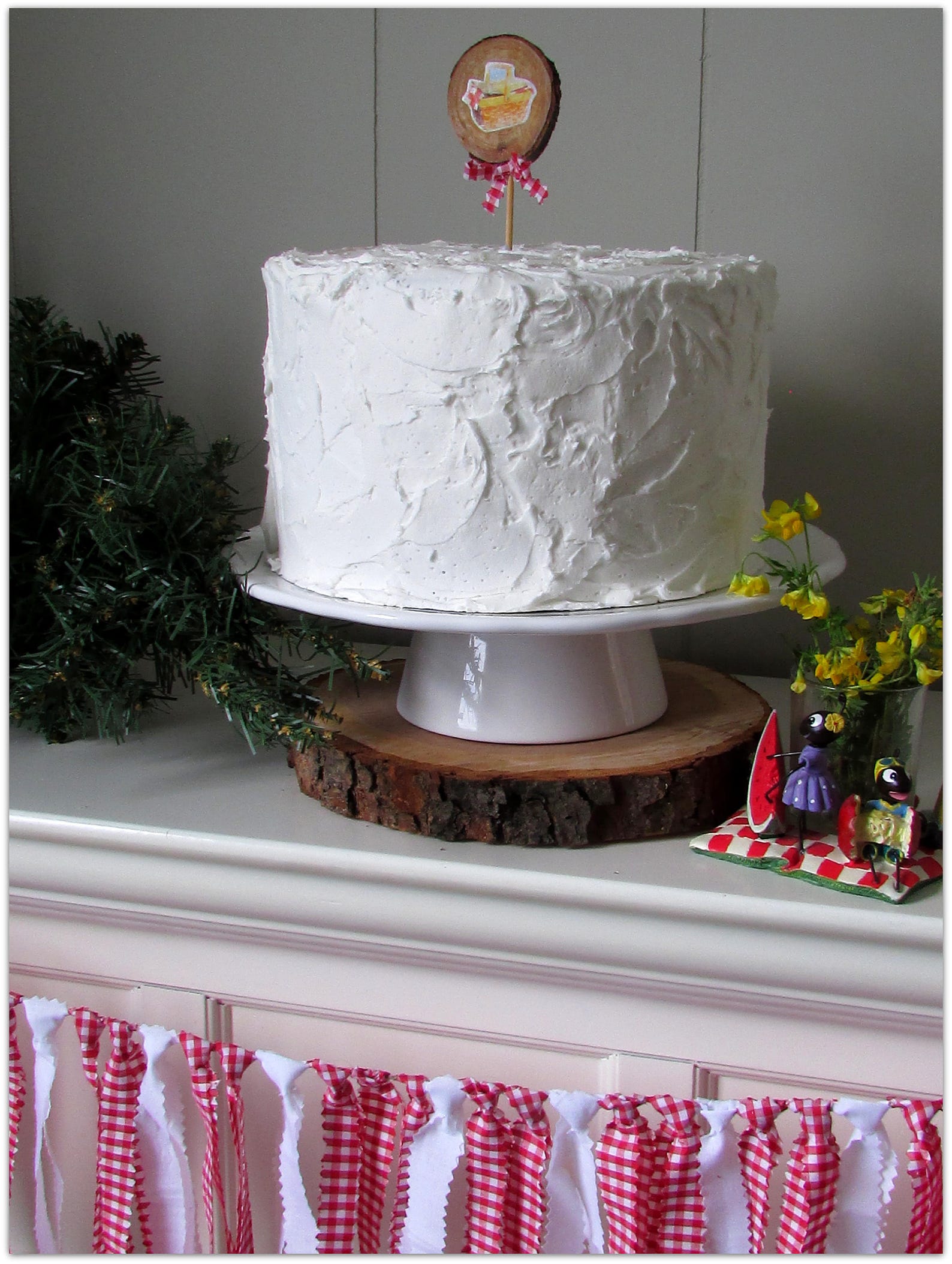 Red and White Gingham Banner Gingham Rag Tie Garland Picnic Etsy