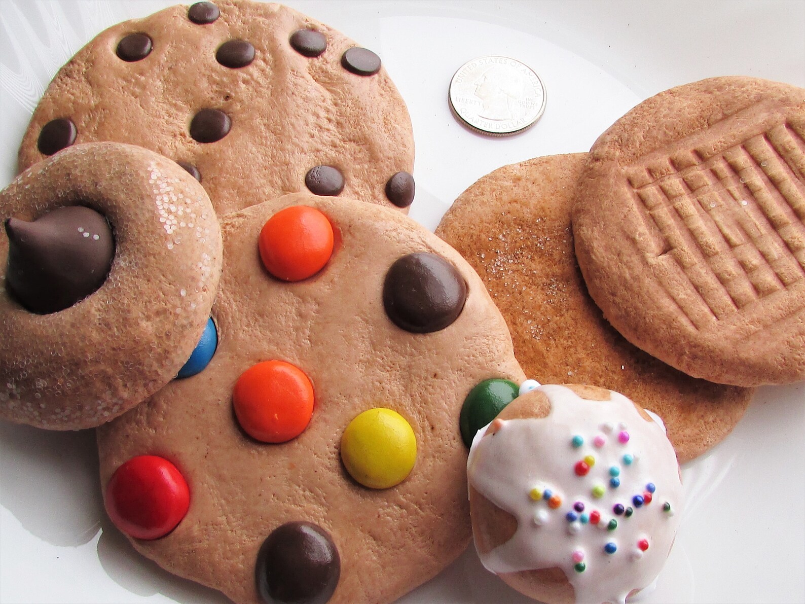 Fake Cookies for Display 6 Piece Set Faux Cookie Food Prop Etsy