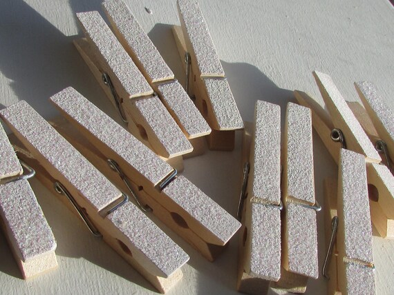 White Clothespin Photo Hangers Glitter White Photo Hangers 12 Month Photo Hangers White Photo Clips Glitter Photo Clips First Birthday Photo Il_570xn