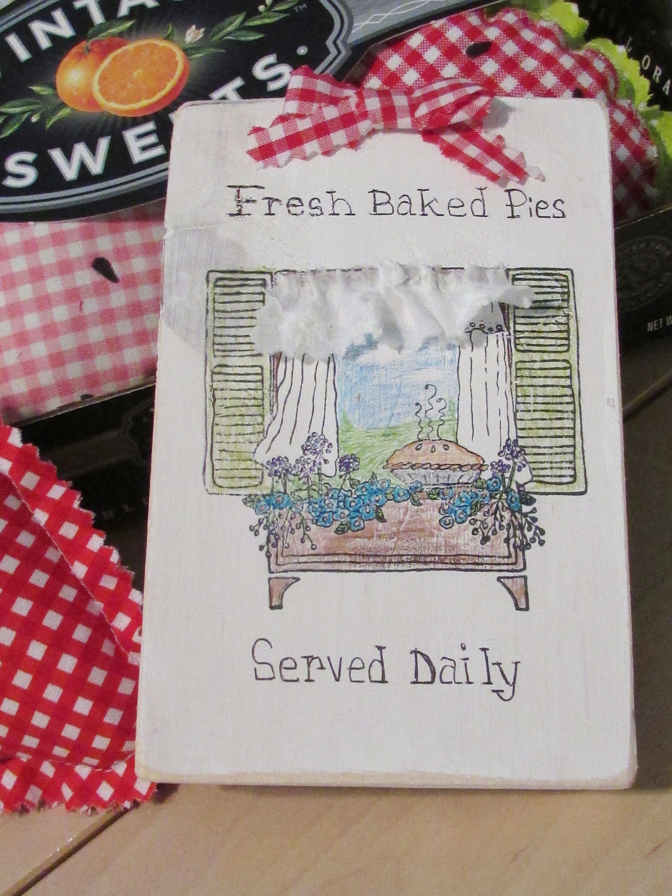 MINI Pie Sign Tiered Tray Decor Fresh Baked Pies Served Daily | Etsy