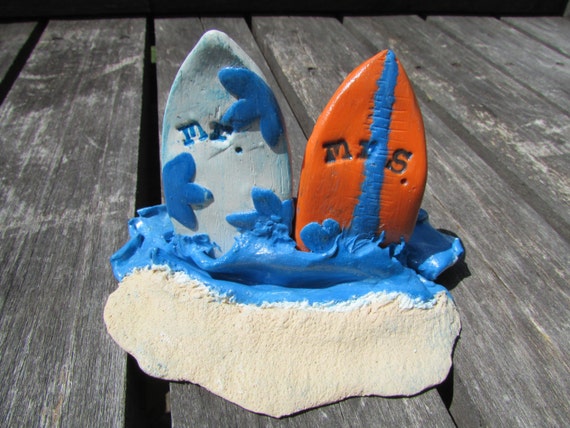 Surf Boards Wedding Cake Topper Mr And Mrs Beach Cake Topper
