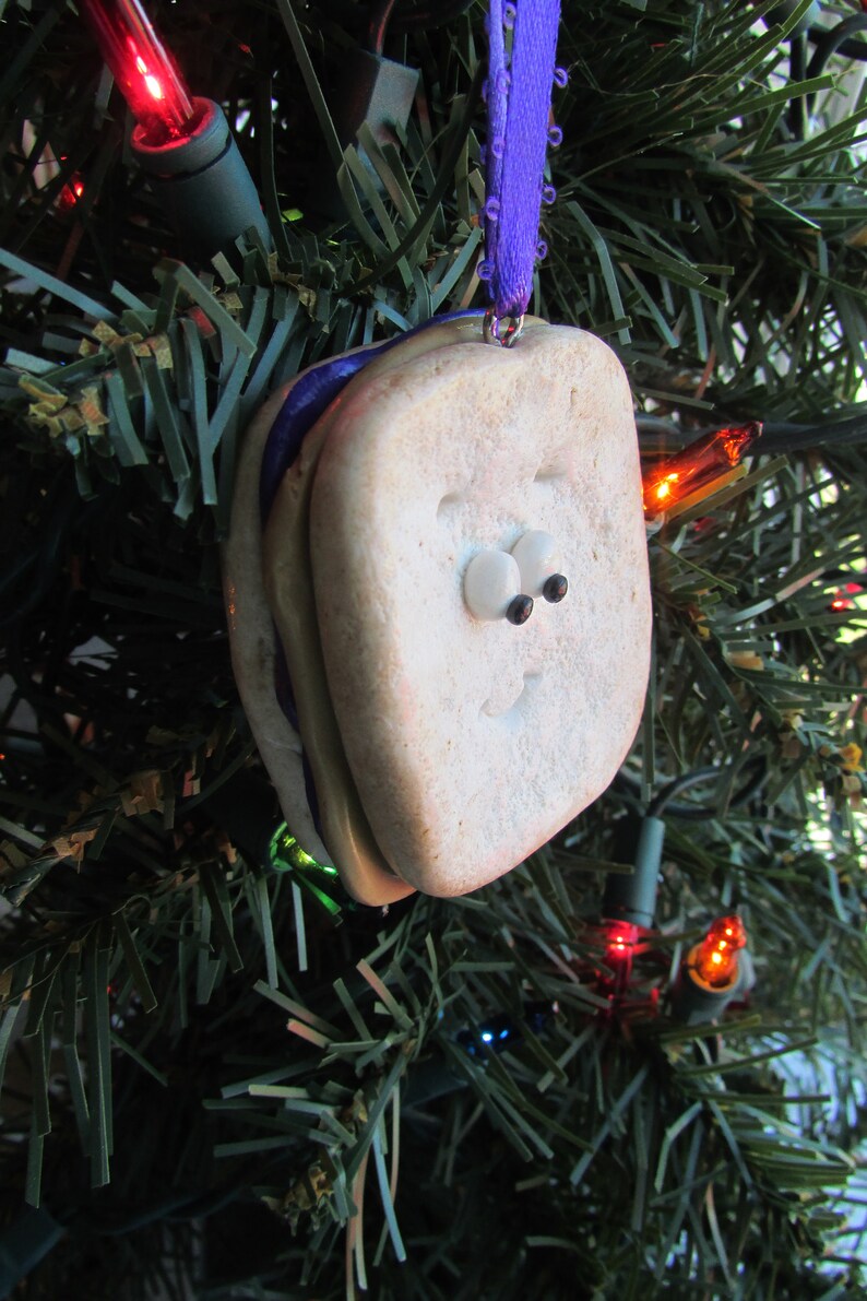 Peanut Butter & Jelly Christmas Ornament Sandwich Ornament Etsy