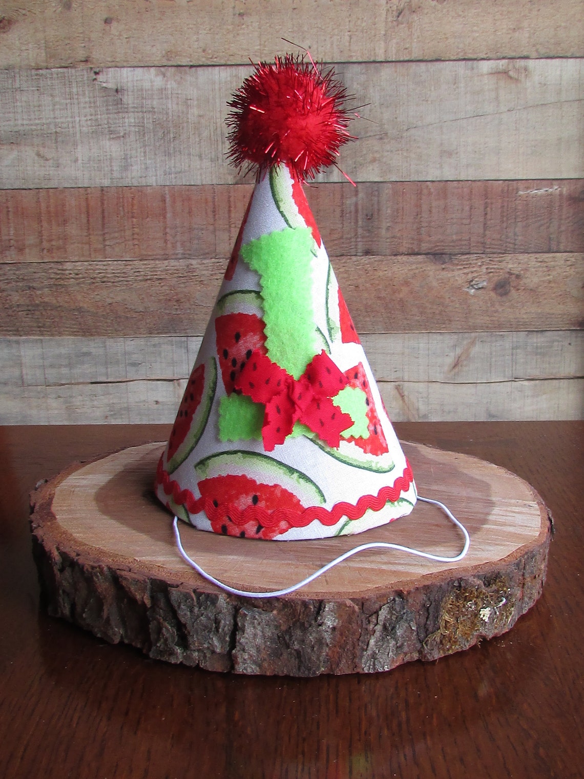 Watermelon First Birthday Hat Watermelon Party Hat One in a Etsy