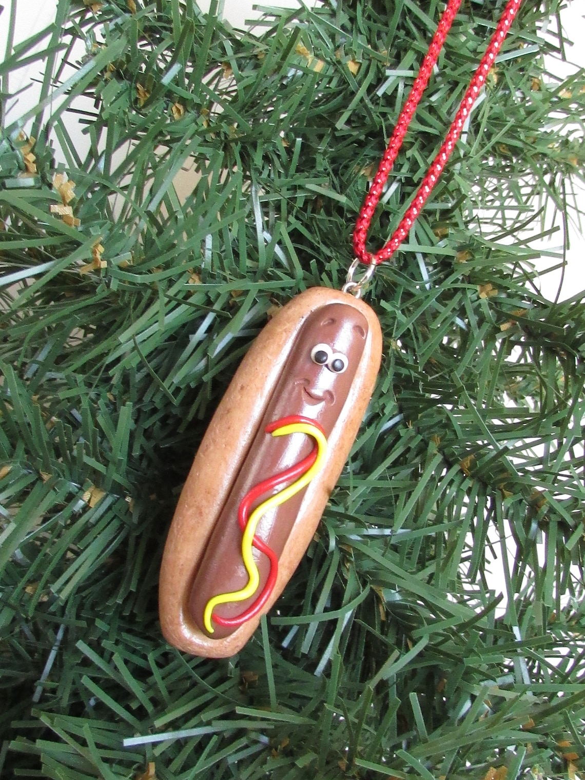 Skylanders hot dog christmas ornament