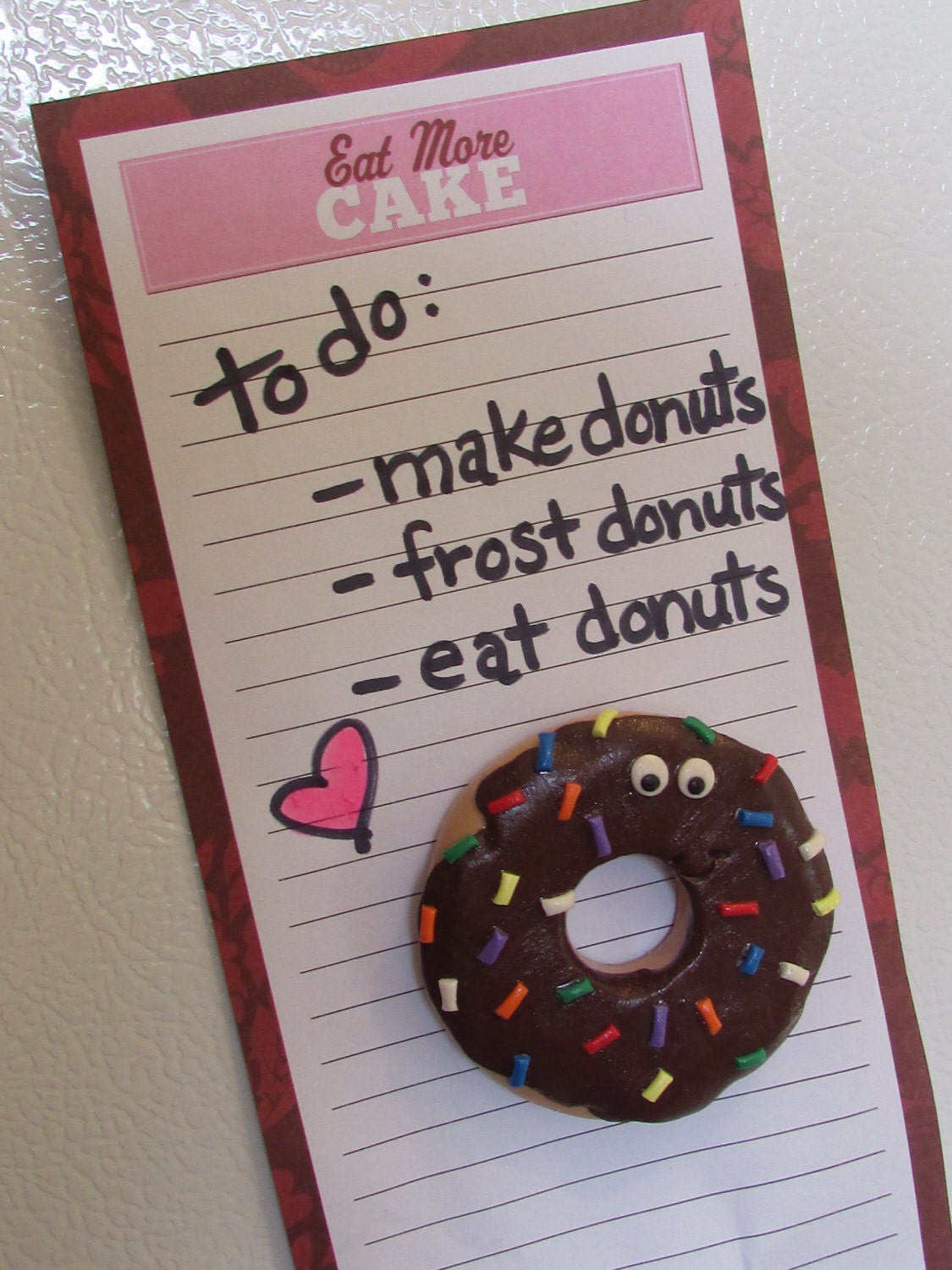 Donut Refrigerator Donut Doughnut Etsy
