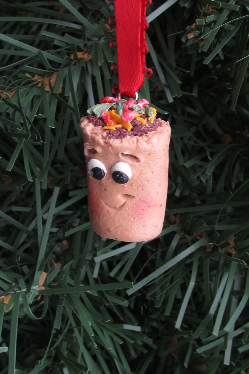 Burrito Christmas Ornament Burrito Ornament Burrito Charm Etsy