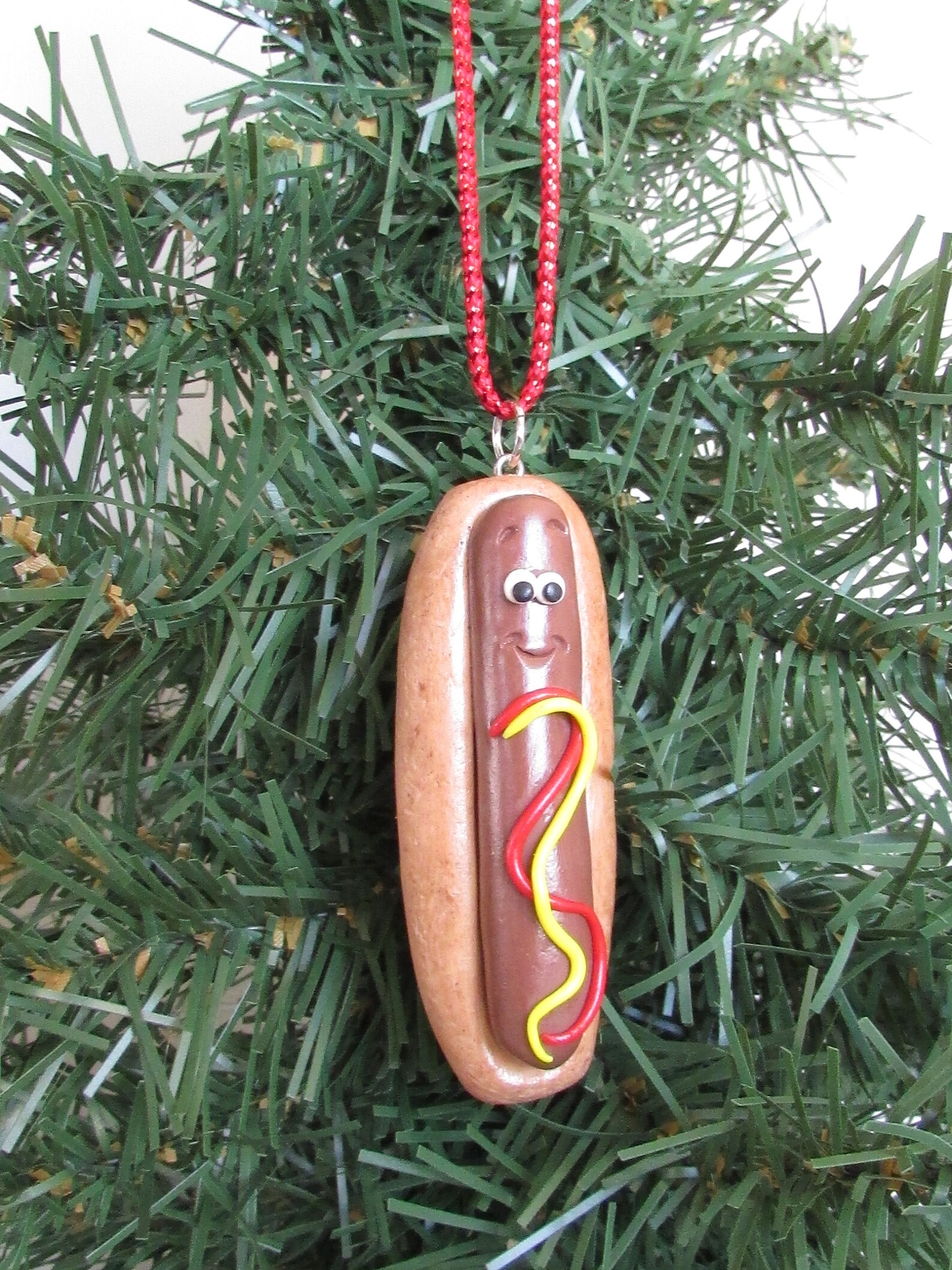 Skylanders hot dog christmas ornament