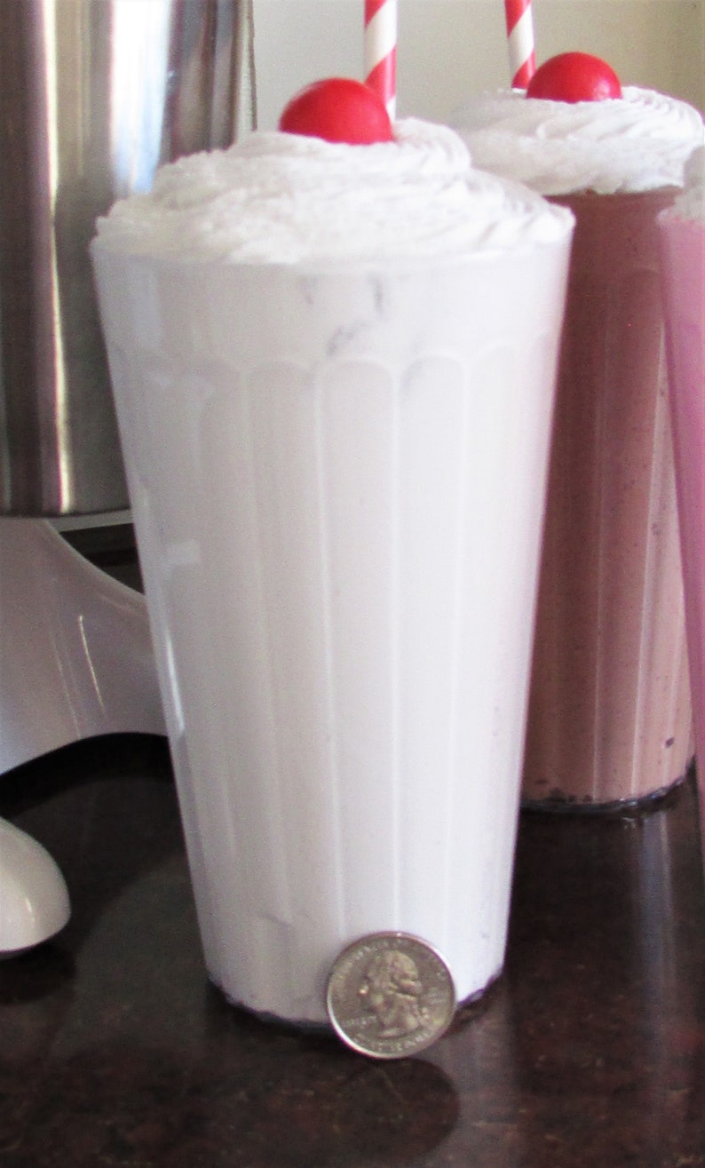 Fake Milkshake for Display Faux Food Drink Prop 50's Diner Etsy