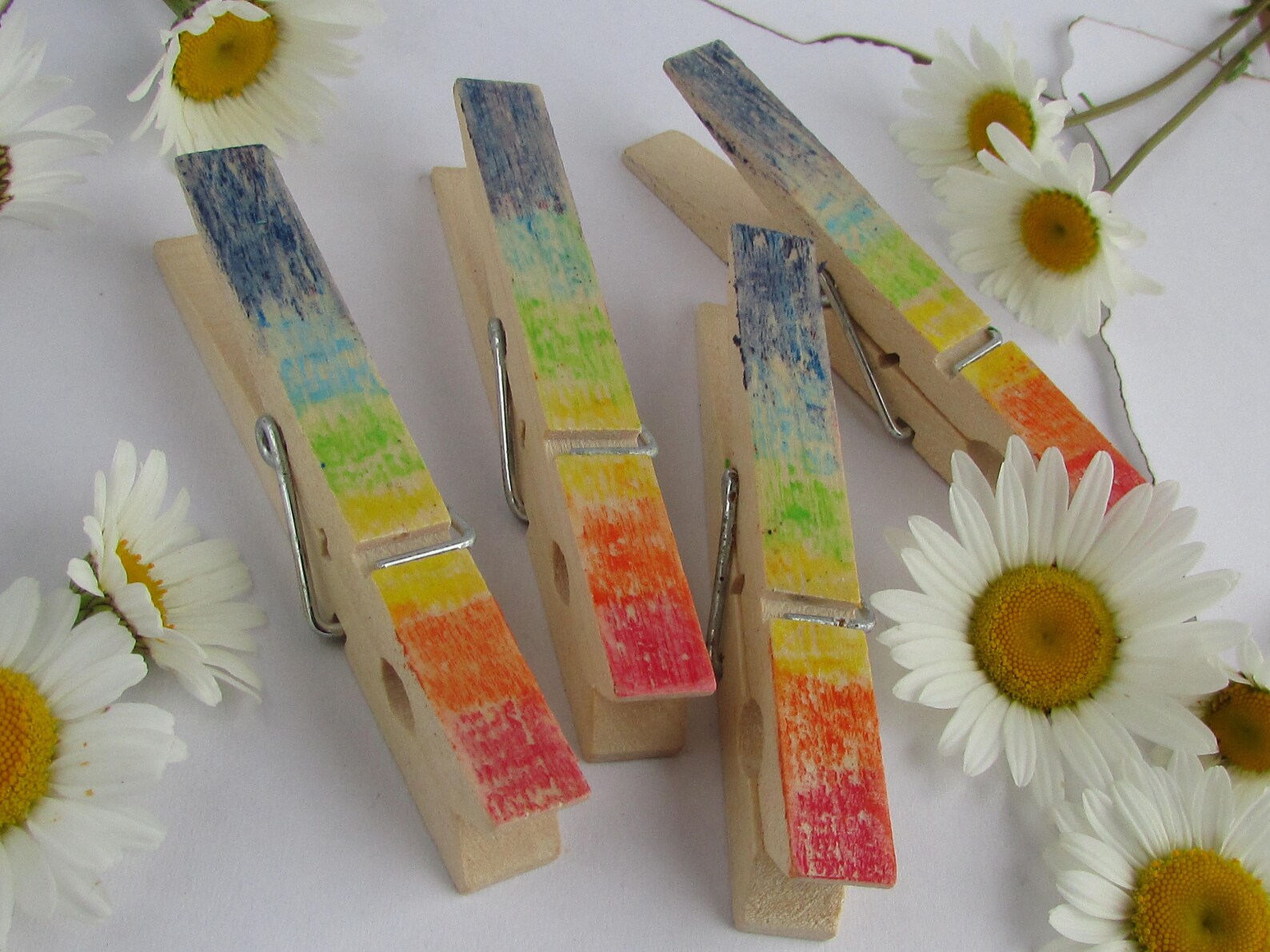 Rainbow Clothespin Rainbow Party Decor Rainbow Decor Etsy