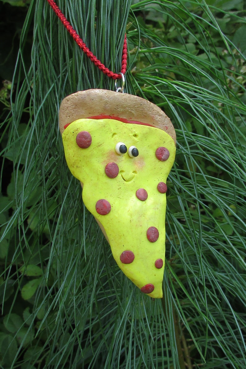Pizza Christmas Ornament Pizza Slice Ornament Pizza Lovers Etsy