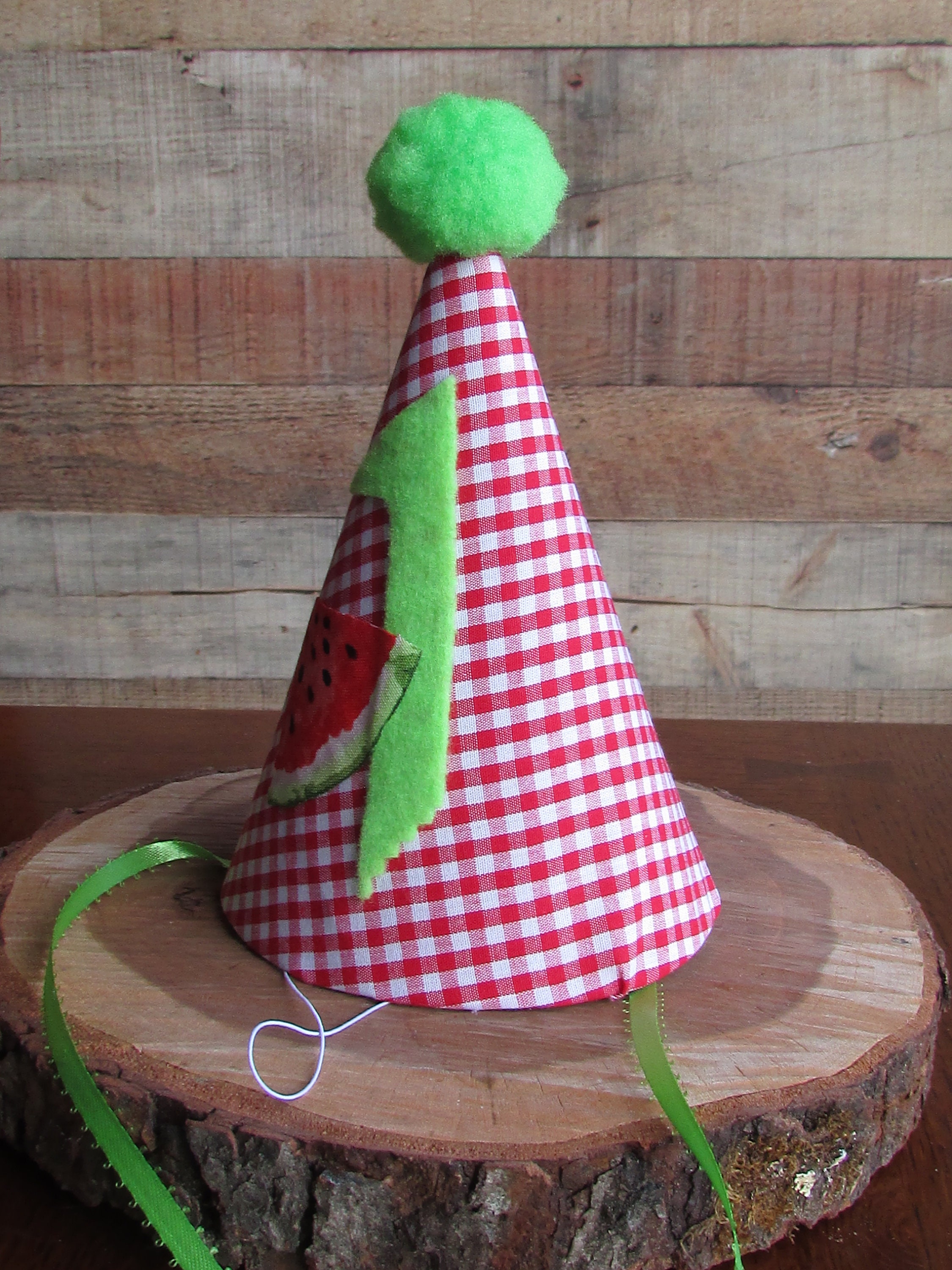 Watermelon First Birthday Hat Red Watermelon Party Hat One in Etsy