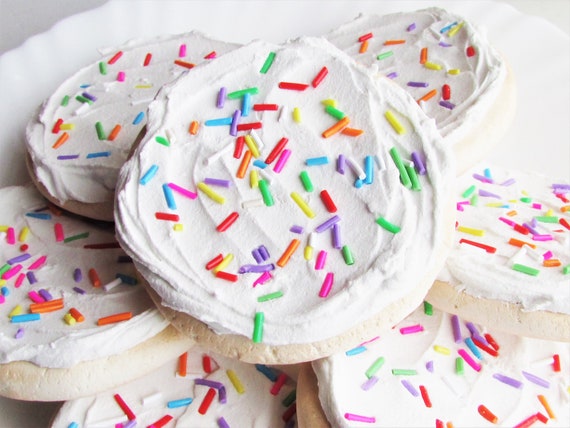 1 Fake Sugar Cookie For Display Faux Cookies Food Prop Bakery Decor Photo Shoot Staging Plate Home Decor Cookie Decor Buttercream Sprinkles Il_570xn