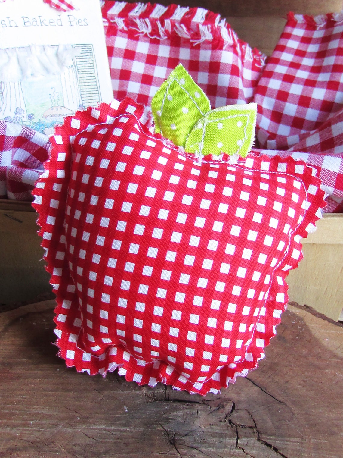 MINI Apple Fruit Pillow Stuffed Fabric Apple Tiered Tray | Etsy