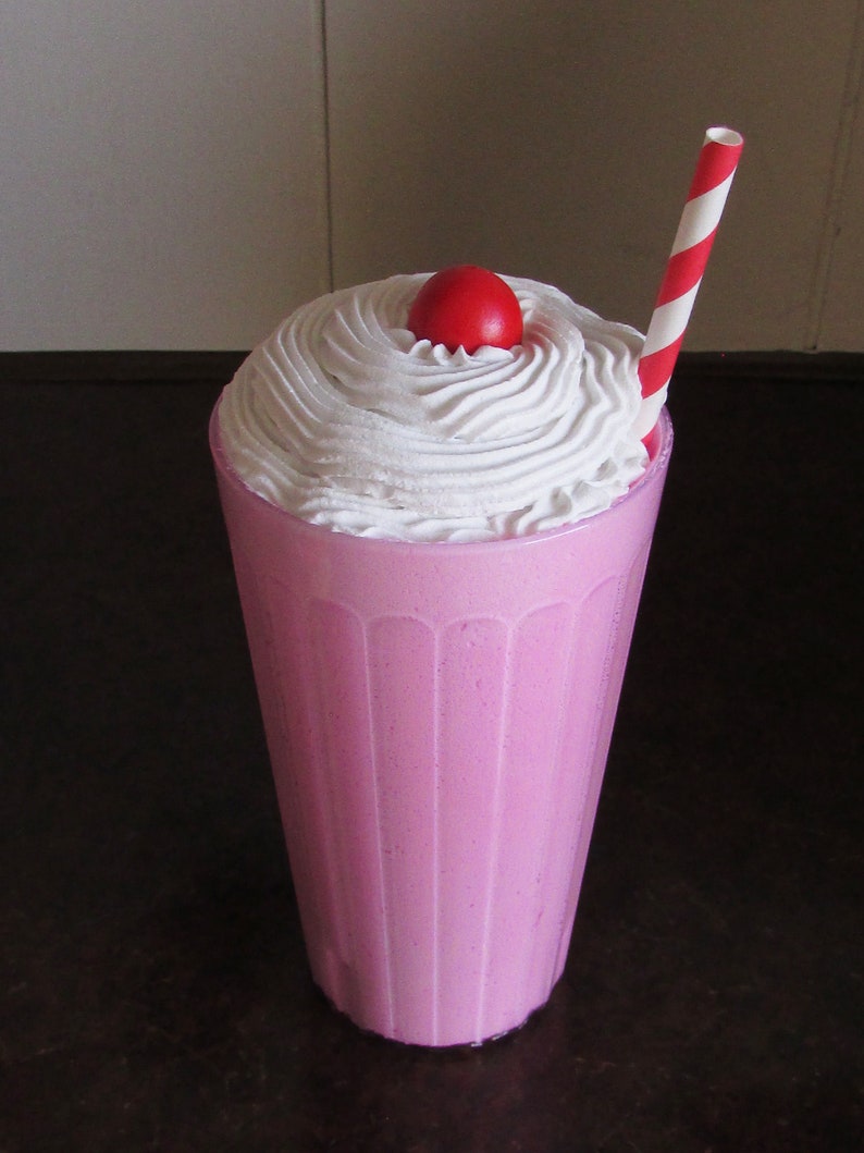 Fake Milkshake for Display Faux Food Drink Prop 50's Diner Etsy