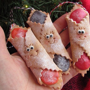 Kolache Christmas Cookie Ornament Kolaczki Cookie Traditional Christmas Cookie Funny Food Ornament Polish Czech Fruit Filled Apricot Pastry