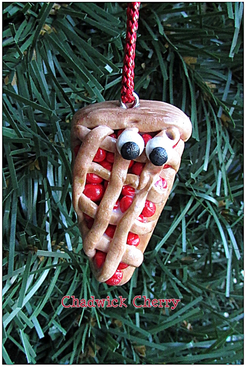 Cherry Pie Christmas Ornament Cherry Pie Ornament Pie Charm Etsy