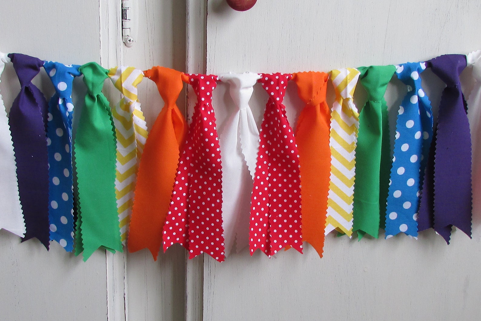Rainbow Rag Tie Banner Rainbow Garland Rainbow Fabric Banner Etsy