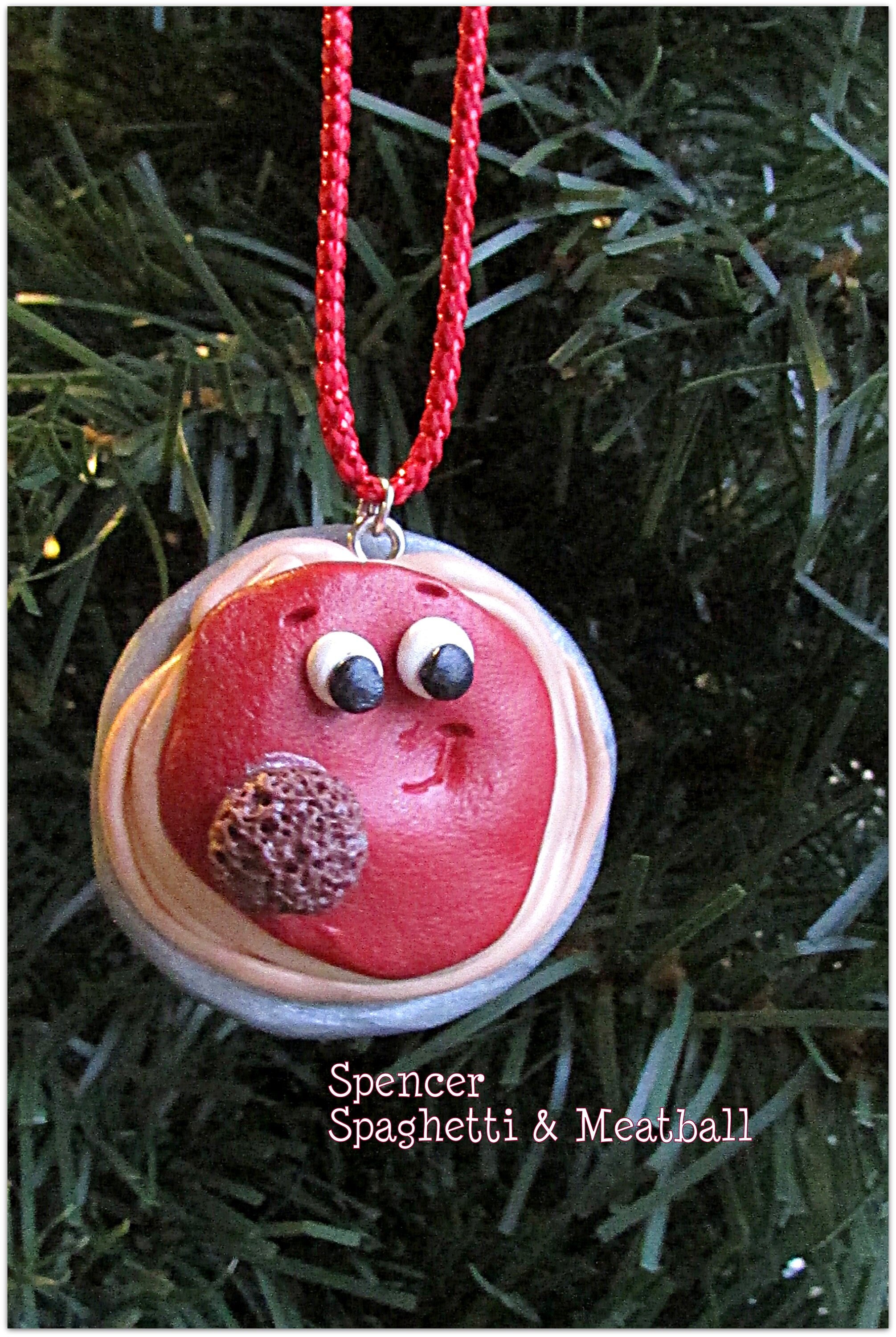 Spaghetti and meatball christmas ornament Clearance