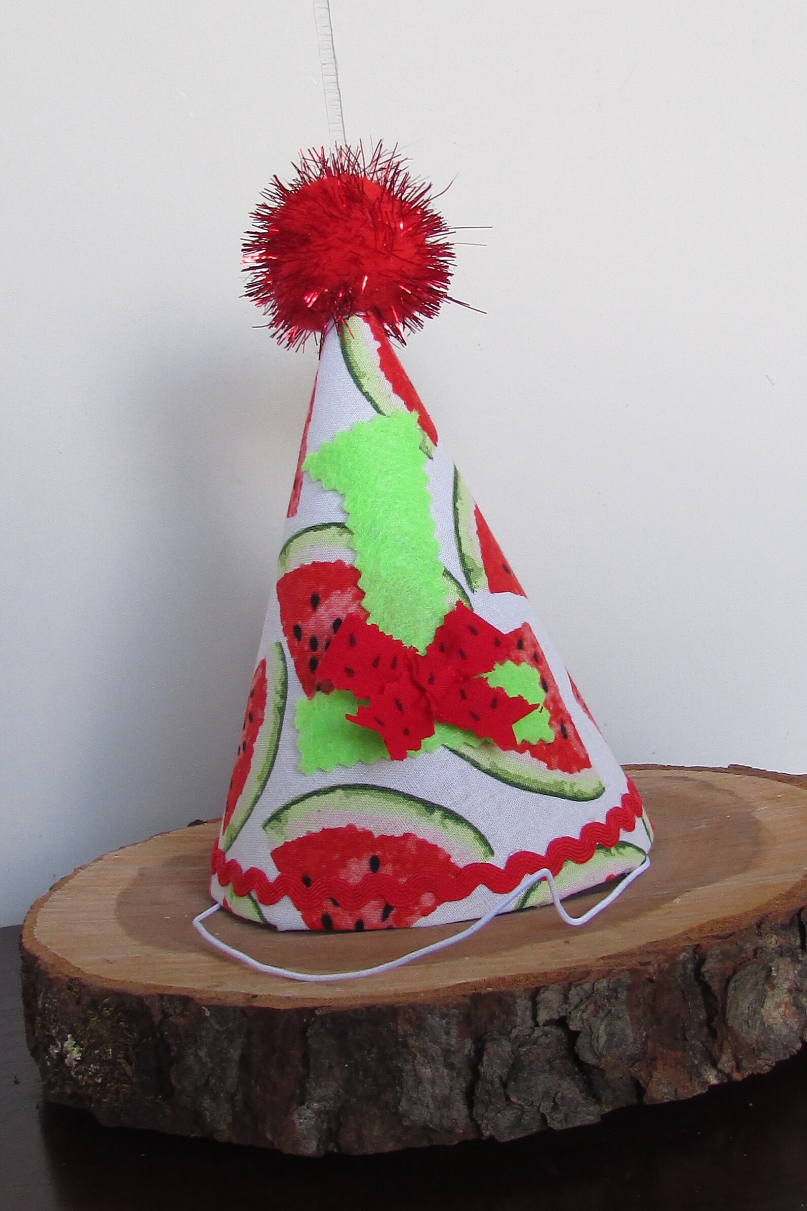 Watermelon First Birthday Hat Watermelon Party Hat One in a Etsy