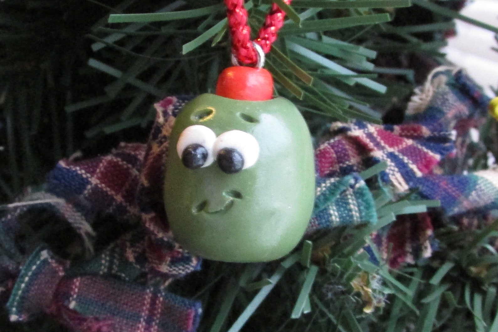 Olive Christmas Ornament Green Olive Ornament Olive You Charm Etsy