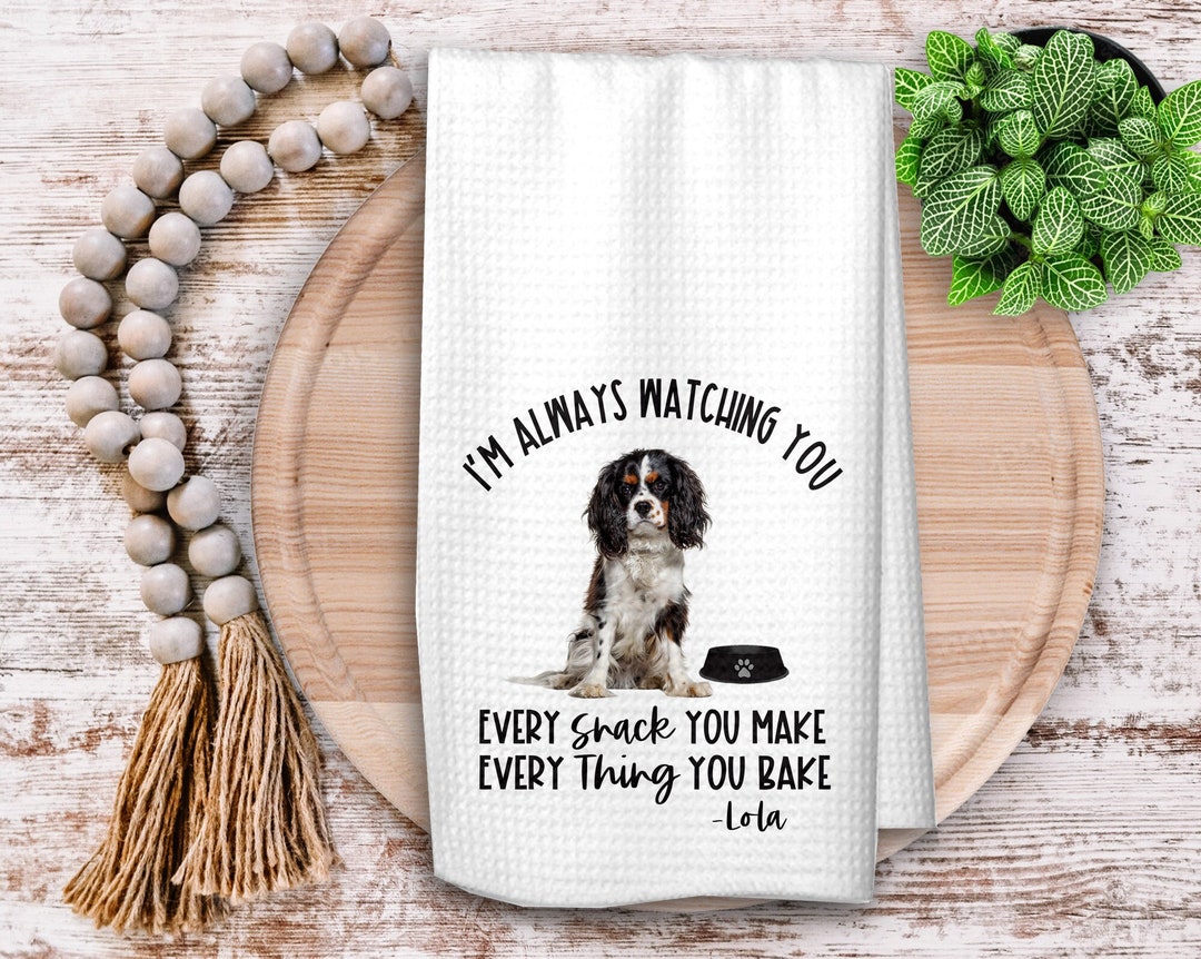 Funny Dog Owner Gift, Personalized Kitchen Towel for Dog Mom or Dad ...