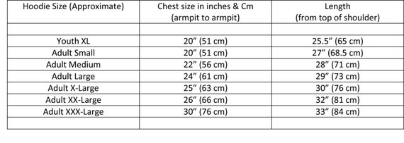 Beacon Hill Show Shirt Size Chart