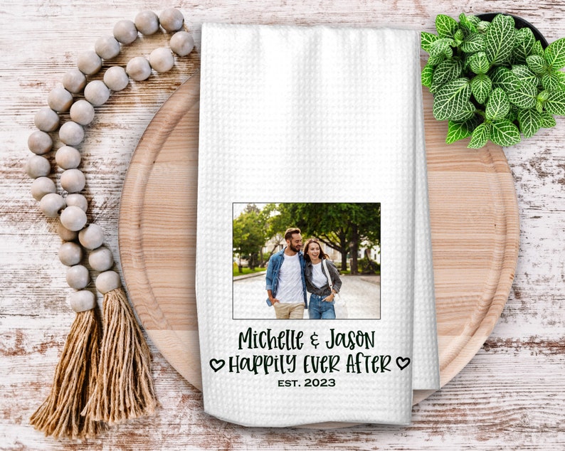 Design Your Own Kitchen Towel, Personalized Tea Towel, Housewarming Gift, Custom Dish Towel with your Photo or Text Lemonade