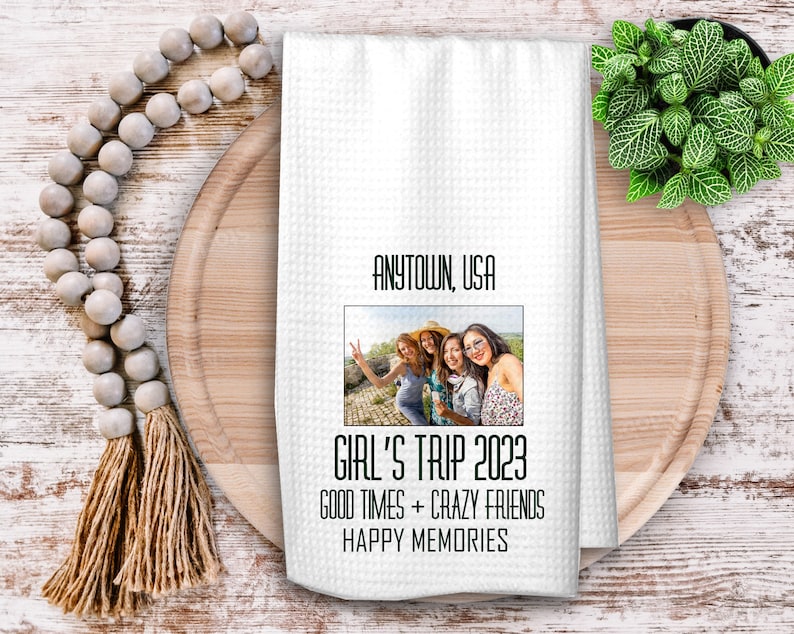 Design Your Own Kitchen Towel, Personalized Tea Towel, Housewarming Gift, Custom Dish Towel with your Photo or Text Skinny