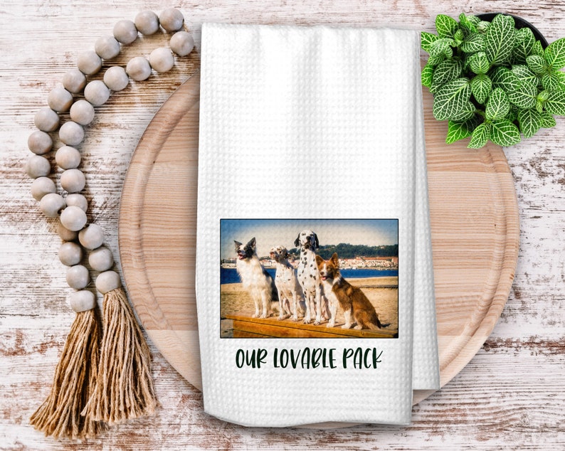 Design Your Own Kitchen Towel, Personalized Tea Towel, Housewarming Gift, Custom Dish Towel with your Photo or Text Sugar