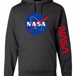 Nasa Meatball Logo - Ames Research Center Hoodie Full Zip (Unisex) - Dusty Rose Large