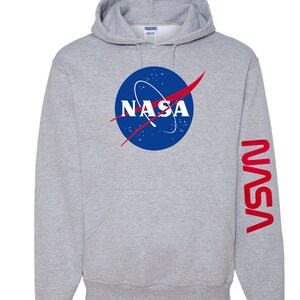 NASA Meatball Insignia Hoodie, Space NASA Hooded Sweatshirt, NASA Logo ...