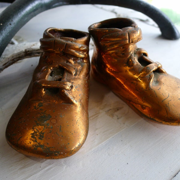Copper Baby Shoes Etsy