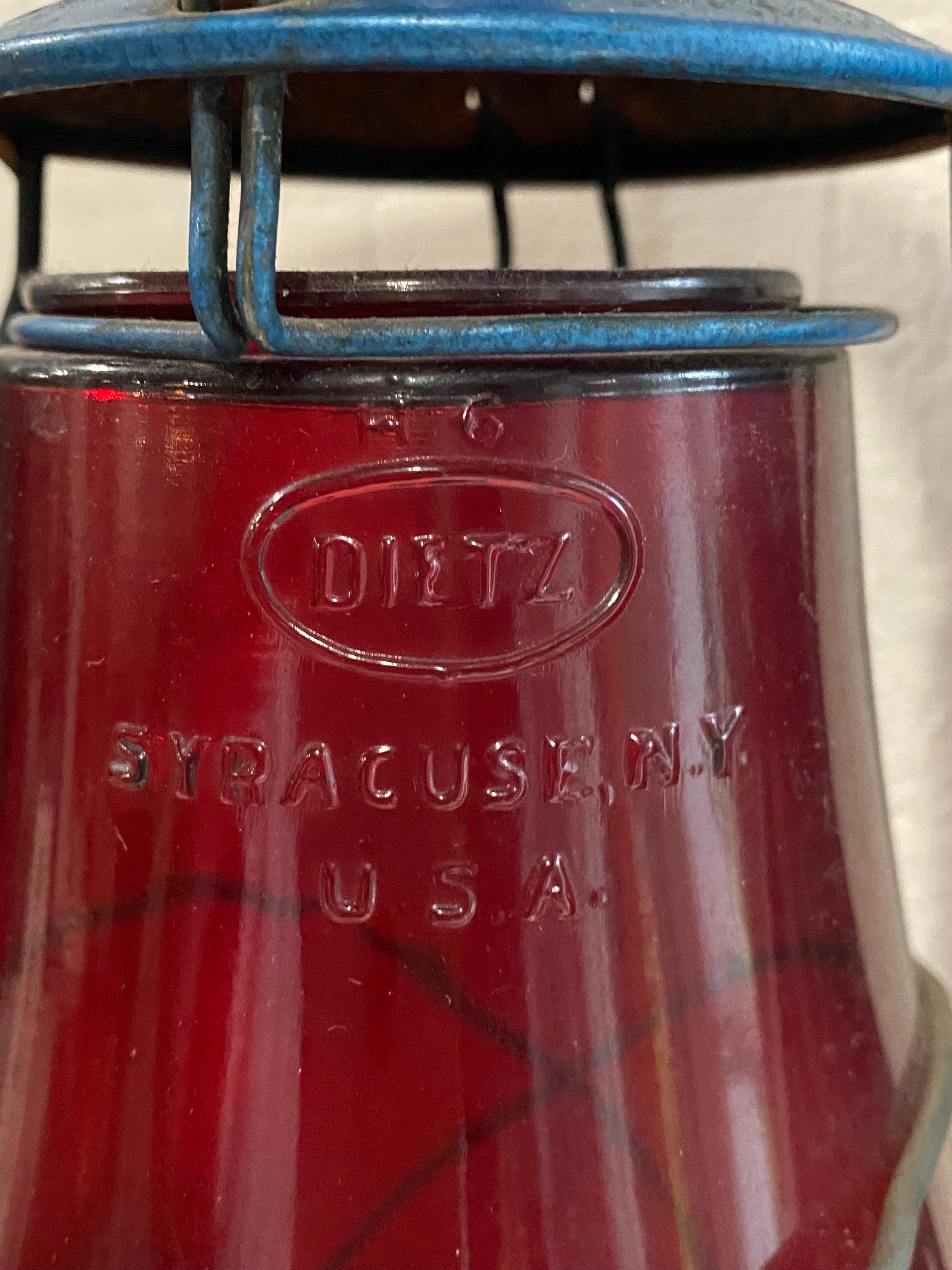 Dietz Monarch Oil Lantern With Red Glass (priced per Single