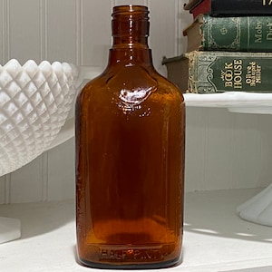Amber glass flask