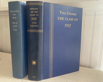 History of the Class of 1937 Yale College and 25 Year Book (2 volume set)