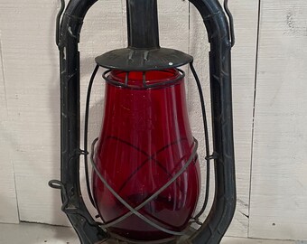 Dietz Monarch Oil Lantern With Red Glass (priced per Single