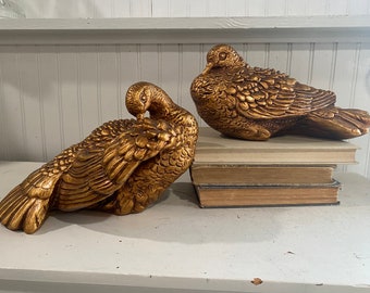 Chalkware bird figures [Large: SOLD INDIVIDUALLY] - Creative Art Products 1966