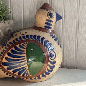 Tonala folk art bird de Mexico - large