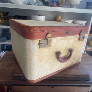 RARE square suitcase image 1