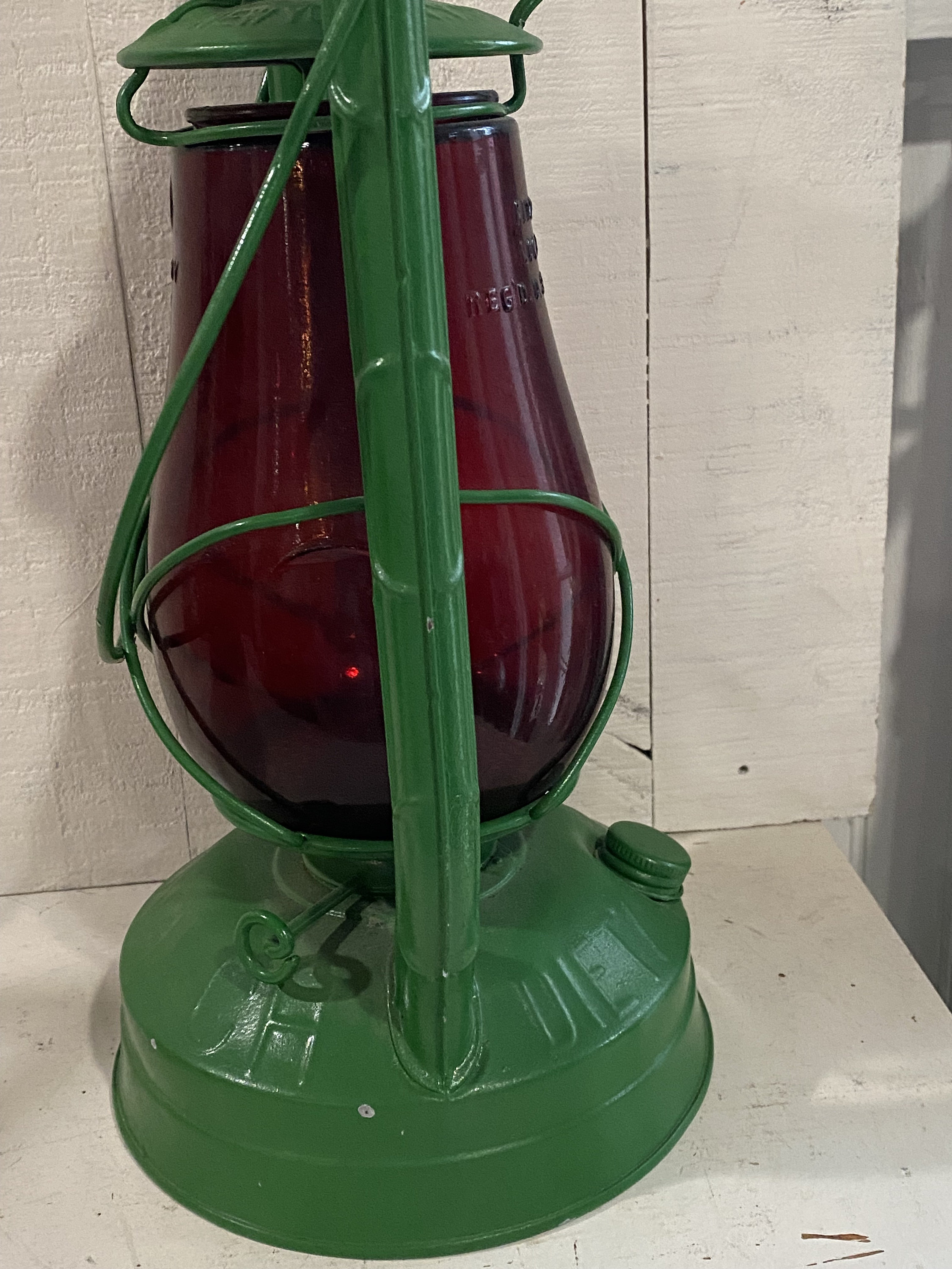 Dietz Monarch Oil Lantern With Red Glass (priced per Single