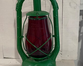 Dietz Monarch Oil Lantern With Red Glass (priced per Single