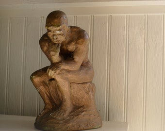 Replica of Rodin sculpture "The Thinker" (Le Penseur)