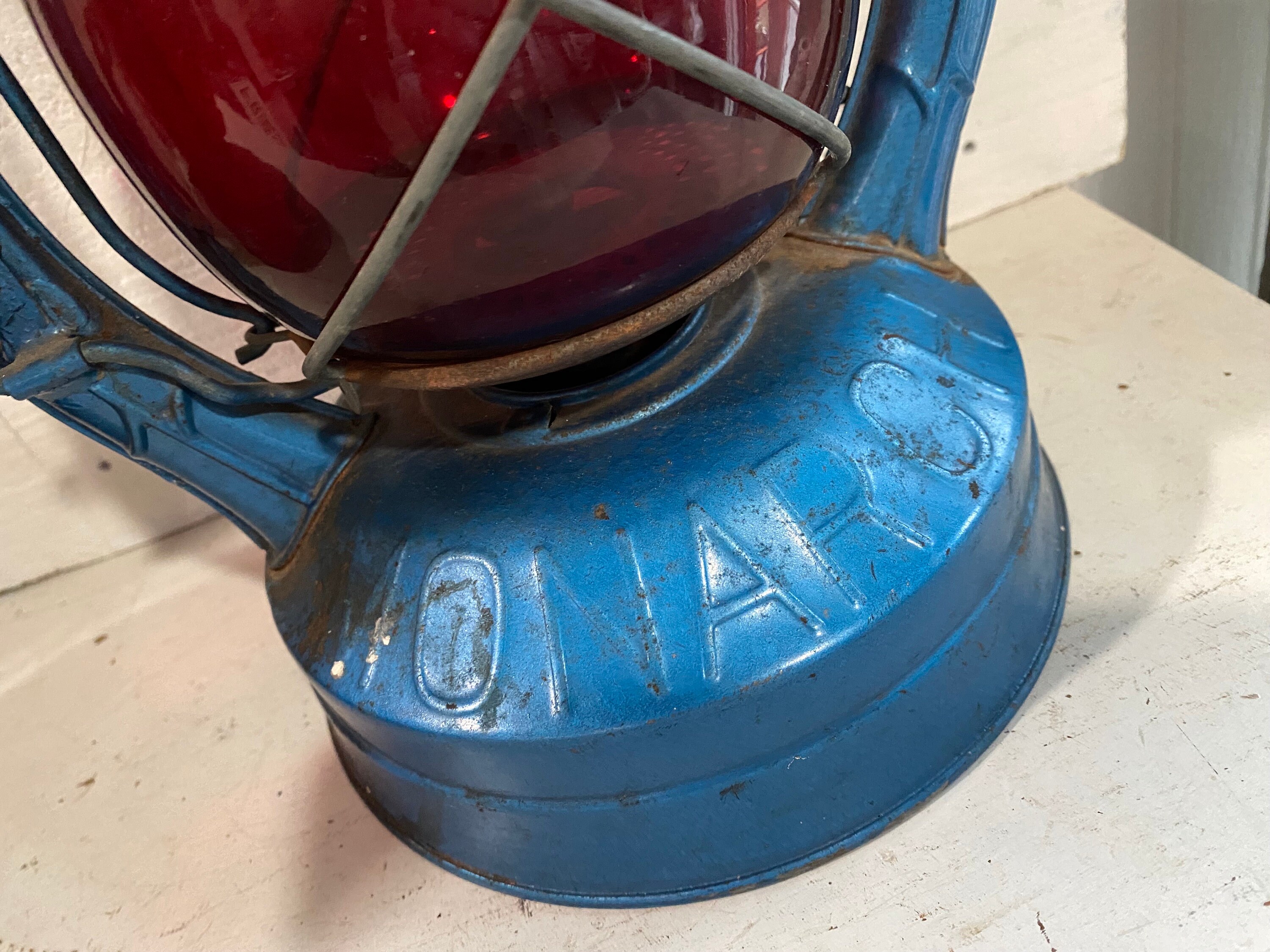 Dietz Monarch Oil Lantern With Red Glass (priced per Single