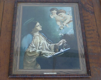 St. Cecilia lithograph by Sackett & Wilhelms (1907)