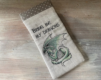 Snapbag for eyeglasses or phone: Dragon